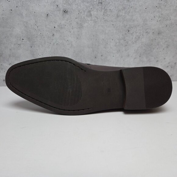 Black Brown 1826 Cambridge Calfskin Leather Loafers Size 8 Mens Dress Shoes
